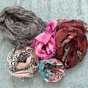 Bundle of 5 Women’s Scarves
